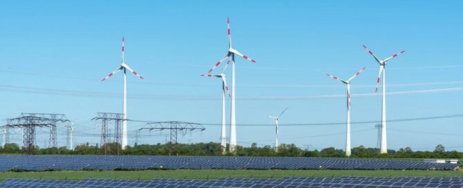 Wind farm and solar farm