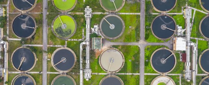 Securing water facilities top down view