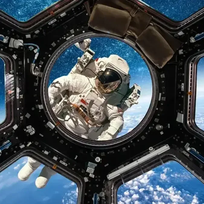 astronaut in space