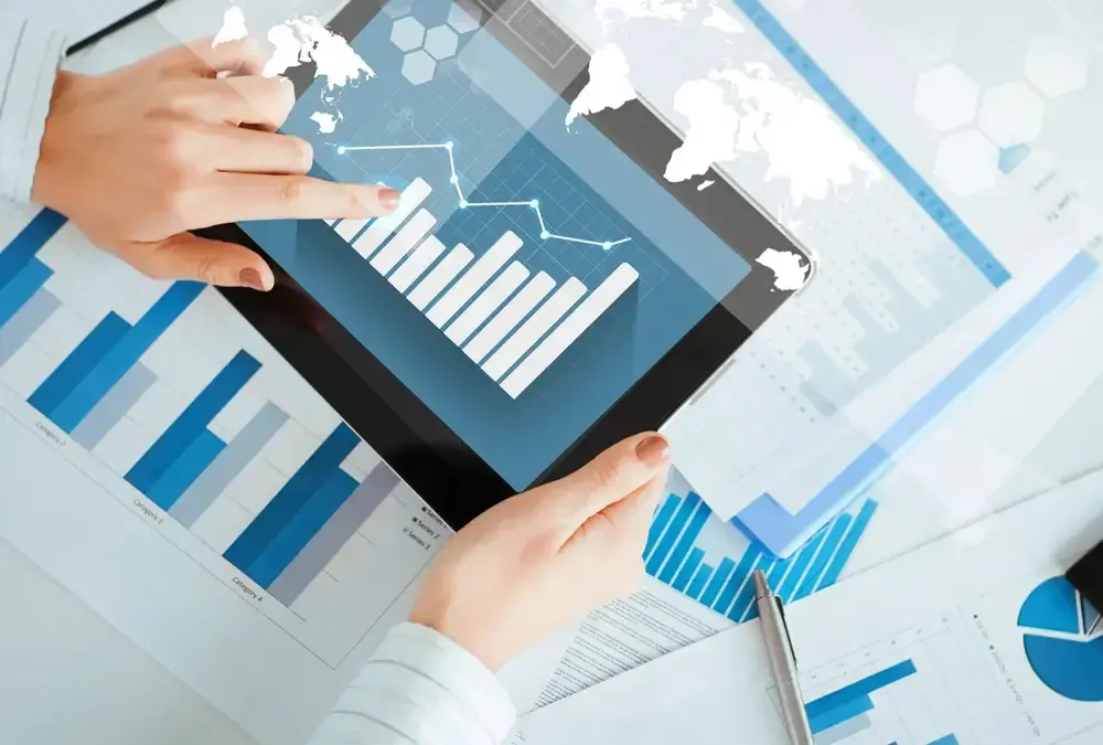 Woman accessing her self managed super fund on a tablet