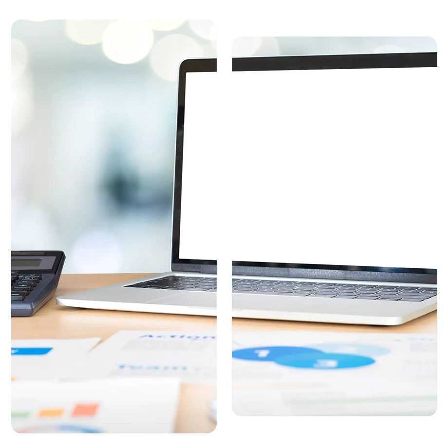financial_reporting_statements_header Laptop sitting on a desk